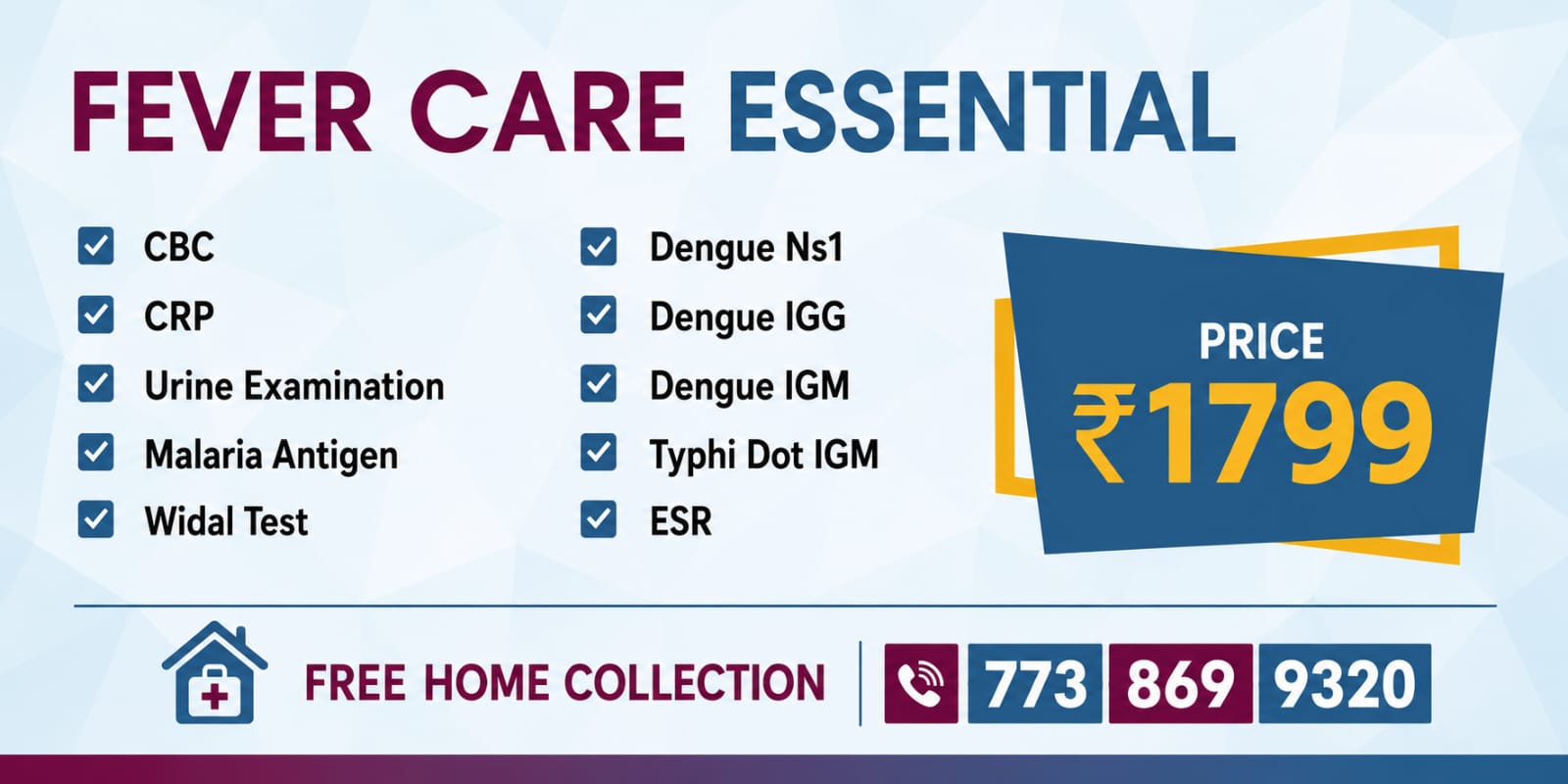 Fever Care Essential Package - ₹1799